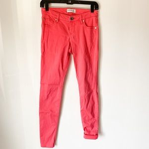 Express pink skinny pants